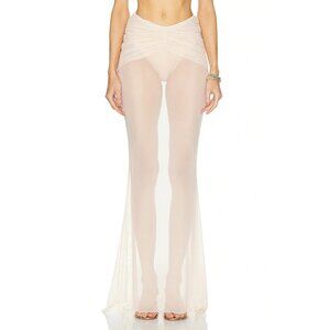 Shani Shemer Christine Mesh Maxi Skirt in Body